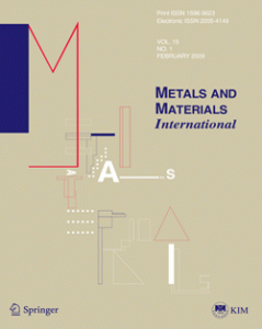 Metals and Materials Journal.